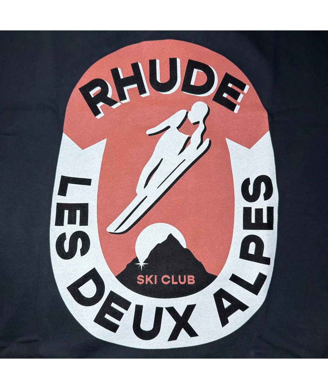 RHUDE Черная футболка, фото 3
