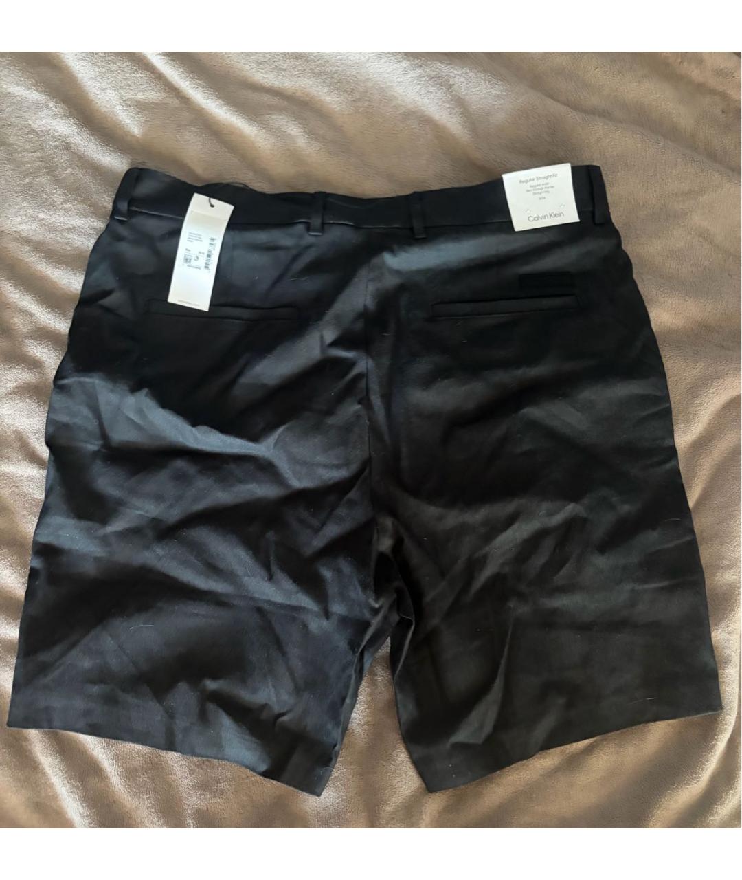 CALVIN KLEIN Черные льняные шорты, фото 5