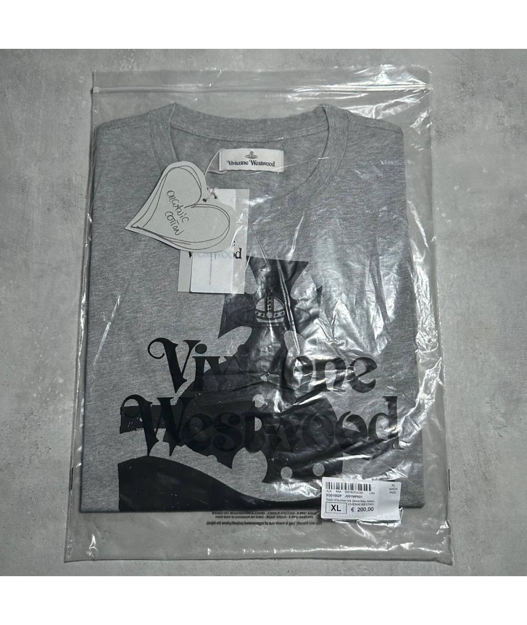 VIVIENNE WESTWOOD Серая футболка, фото 5