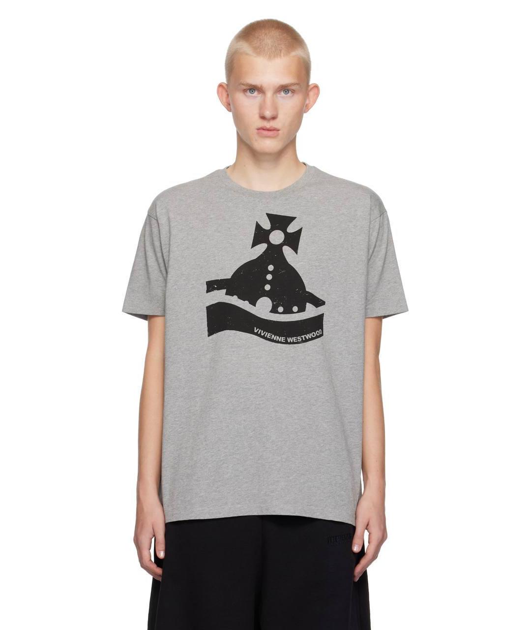 VIVIENNE WESTWOOD Серая футболка, фото 2
