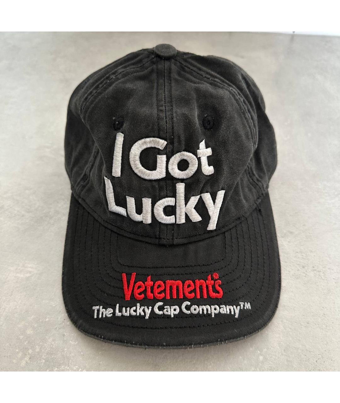 VETEMENTS Черная хлопковая кепка, фото 8