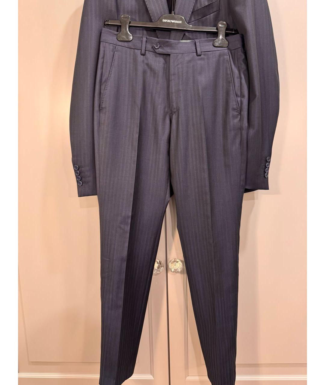 EMPORIO ARMANI Темно-синий классический костюм, фото 2