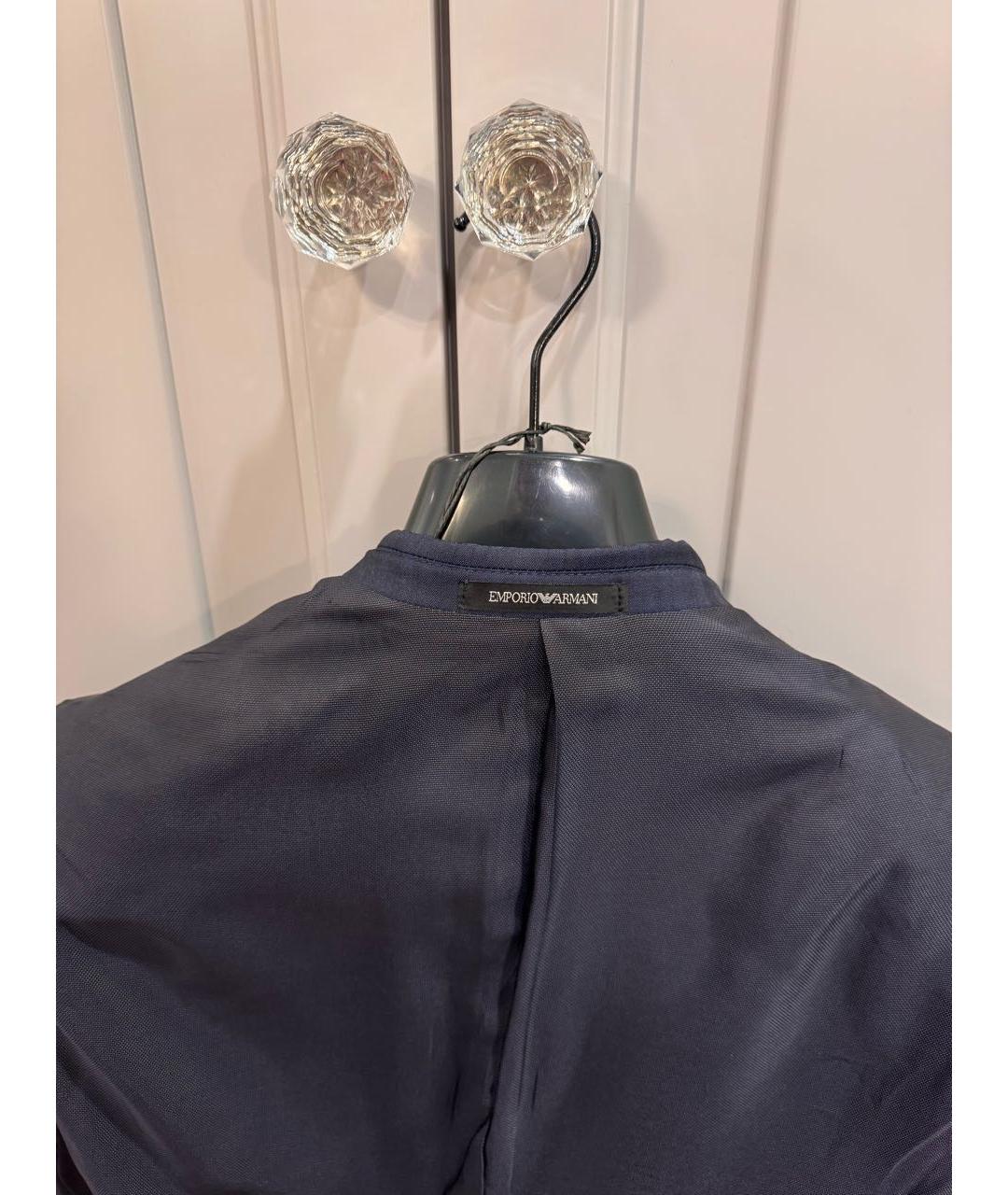 EMPORIO ARMANI Темно-синий классический костюм, фото 3