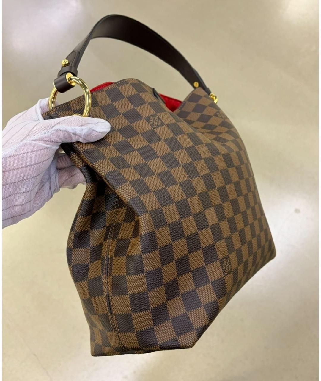 LOUIS VUITTON Коричневая сумка тоут, фото 4