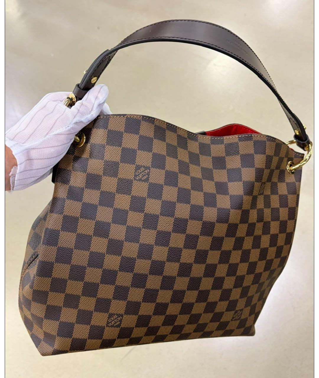 LOUIS VUITTON Коричневая сумка тоут, фото 5