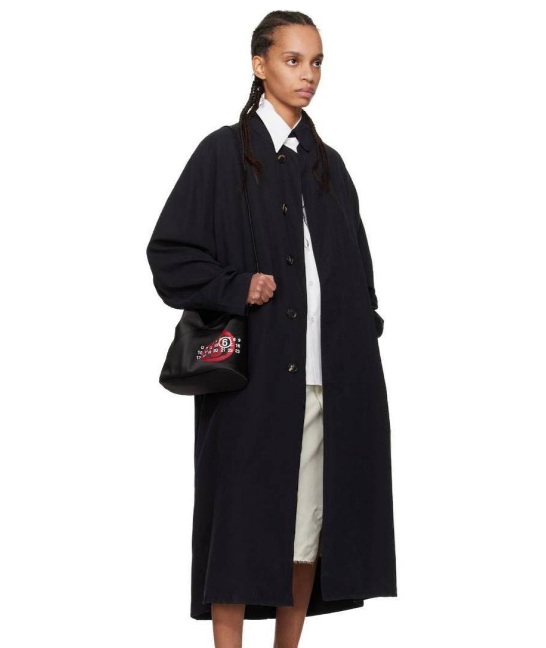 MM6 MAISON MARGIELA Черная тканевая сумка с короткими ручками, фото 2