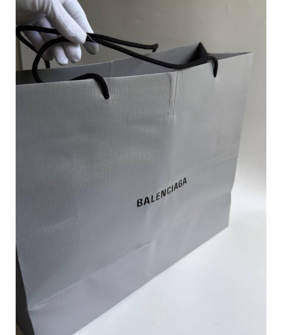 BALENCIAGA Голубая деним сумка с короткими ручками, фото 2