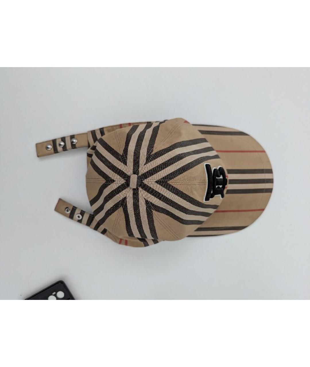 BURBERRY Бежевая хлопковая кепка/бейсболка, фото 3