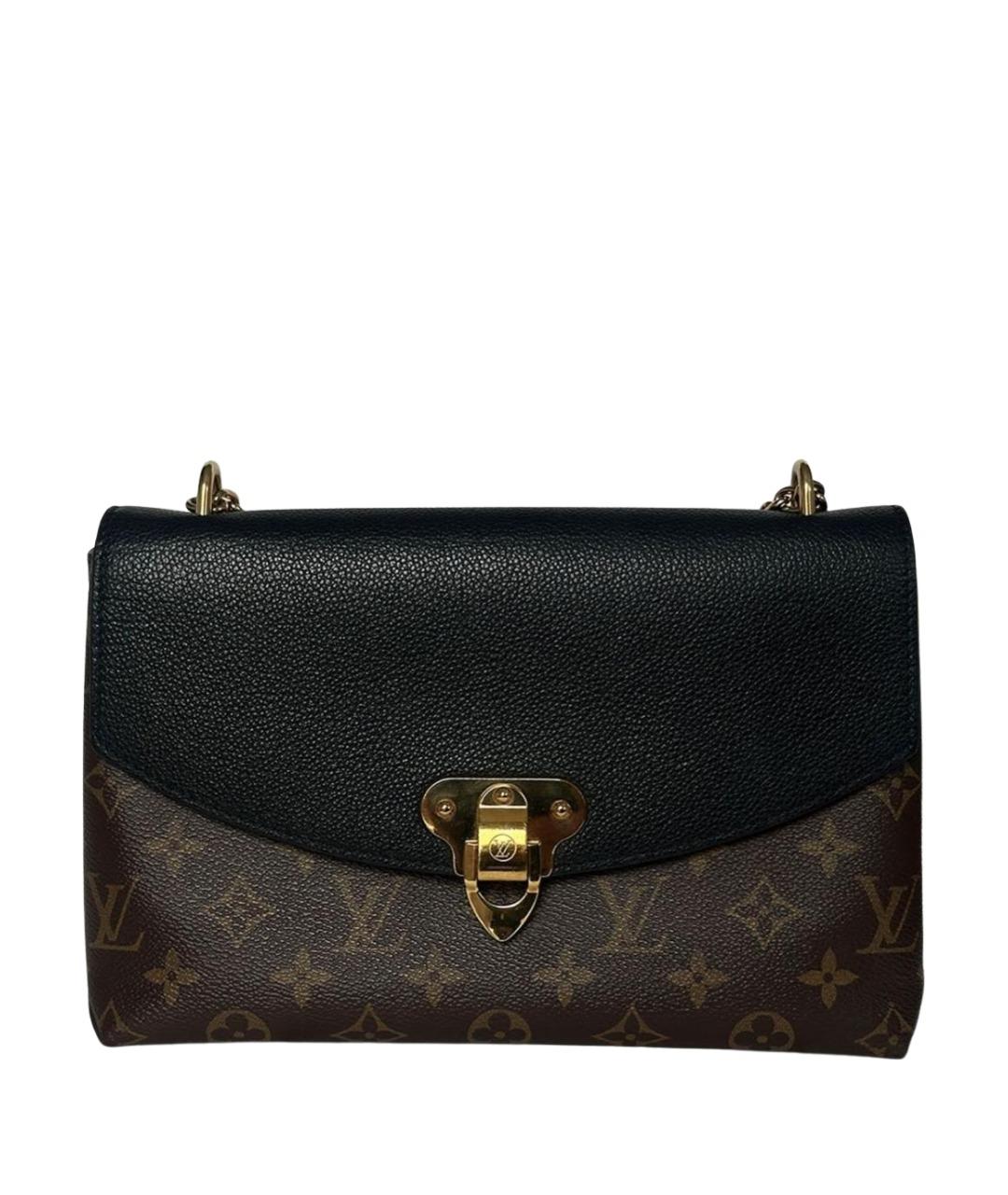 LOUIS VUITTON Коричневая кожаная сумка через плечо, фото 1