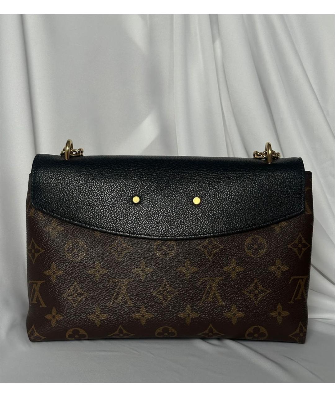 LOUIS VUITTON Коричневая кожаная сумка через плечо, фото 2