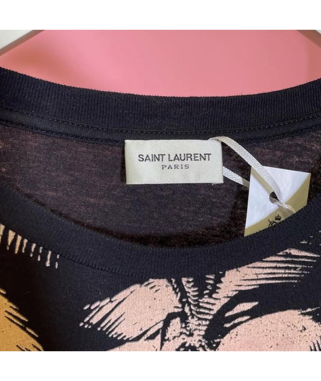 SAINT LAURENT Мульти хлопковая футболка, фото 3