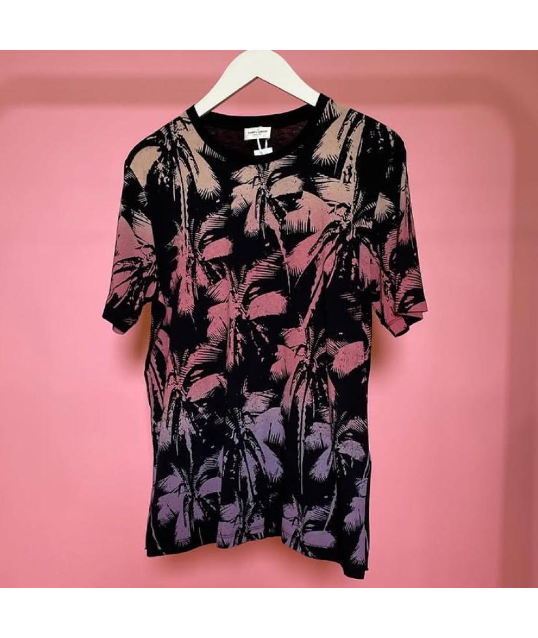 SAINT LAURENT Мульти хлопковая футболка, фото 5