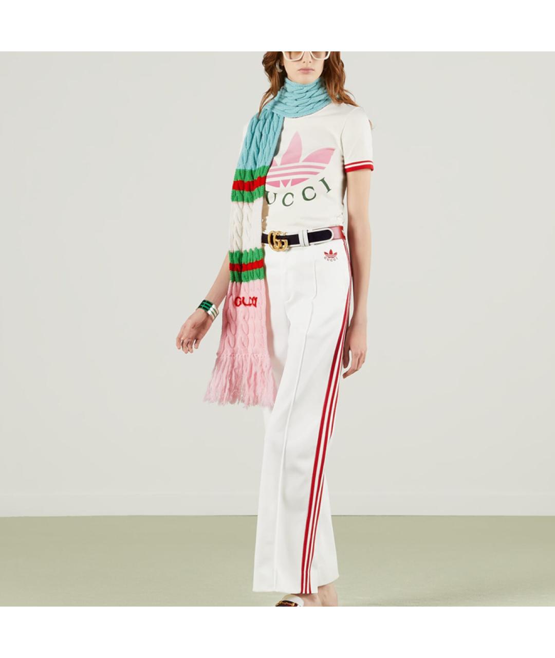 GUCCI Белая хлопковая футболка, фото 2