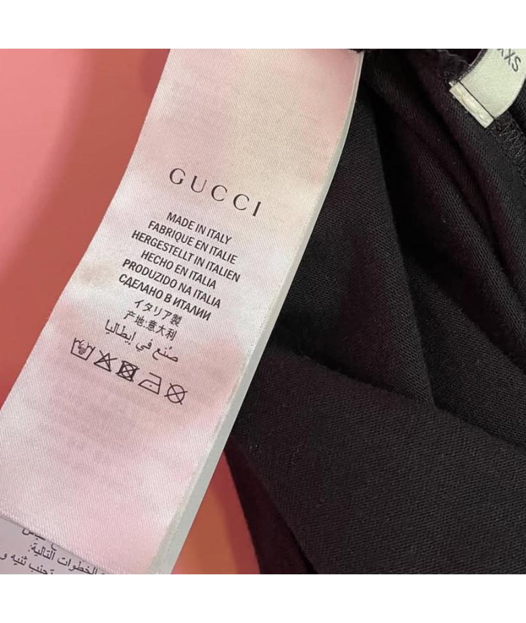 GUCCI Черная футболка, фото 3