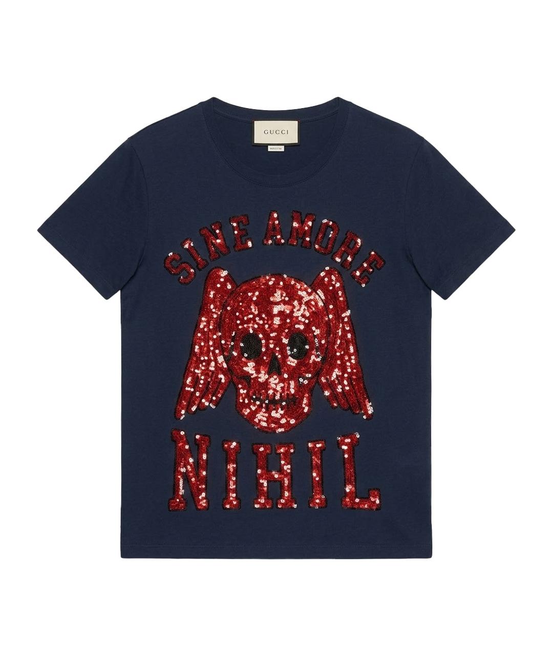 GUCCI Черная футболка, фото 1