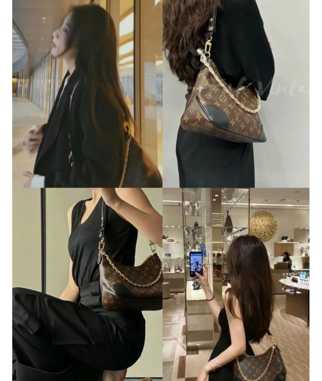LOUIS VUITTON Коричневая сумка через плечо, фото 3