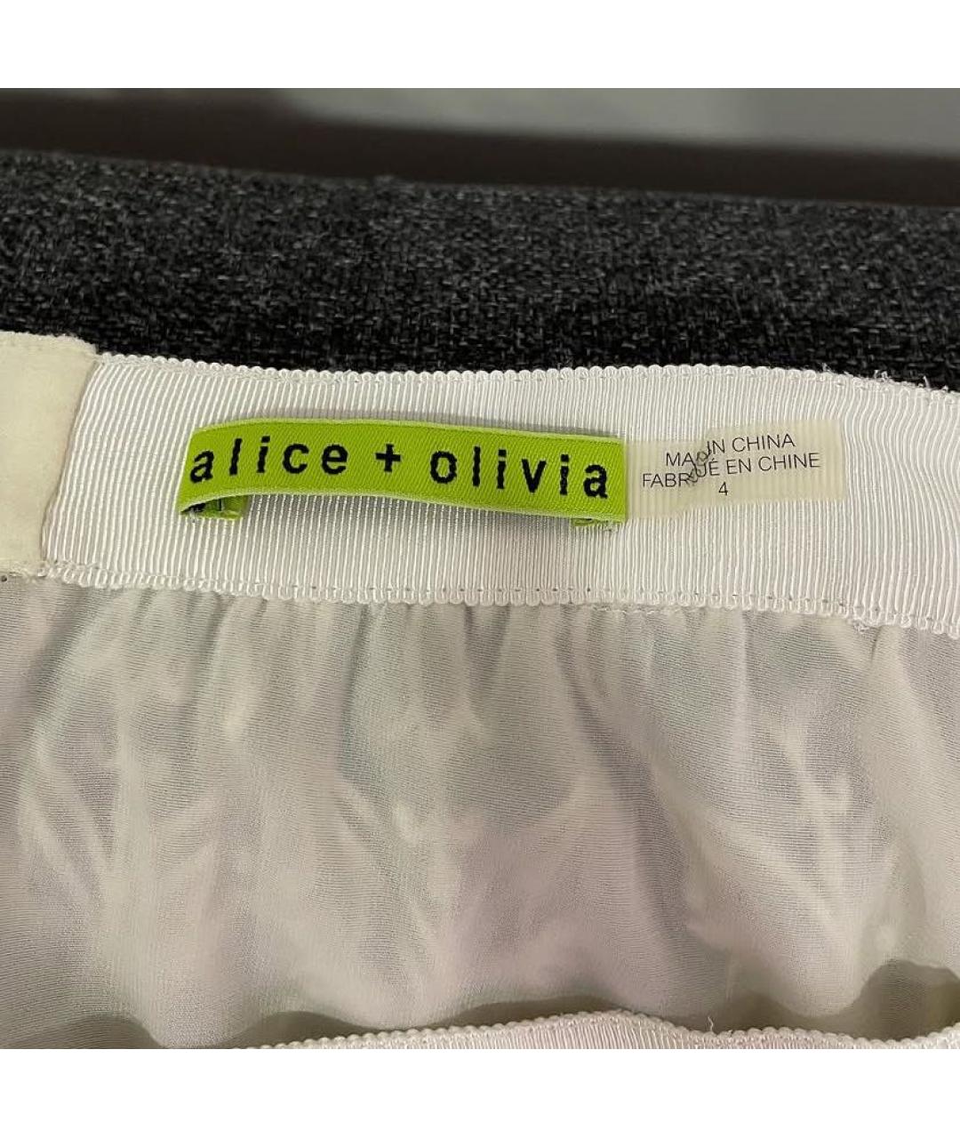 ALICE+OLIVIA Белая юбка макси, фото 5