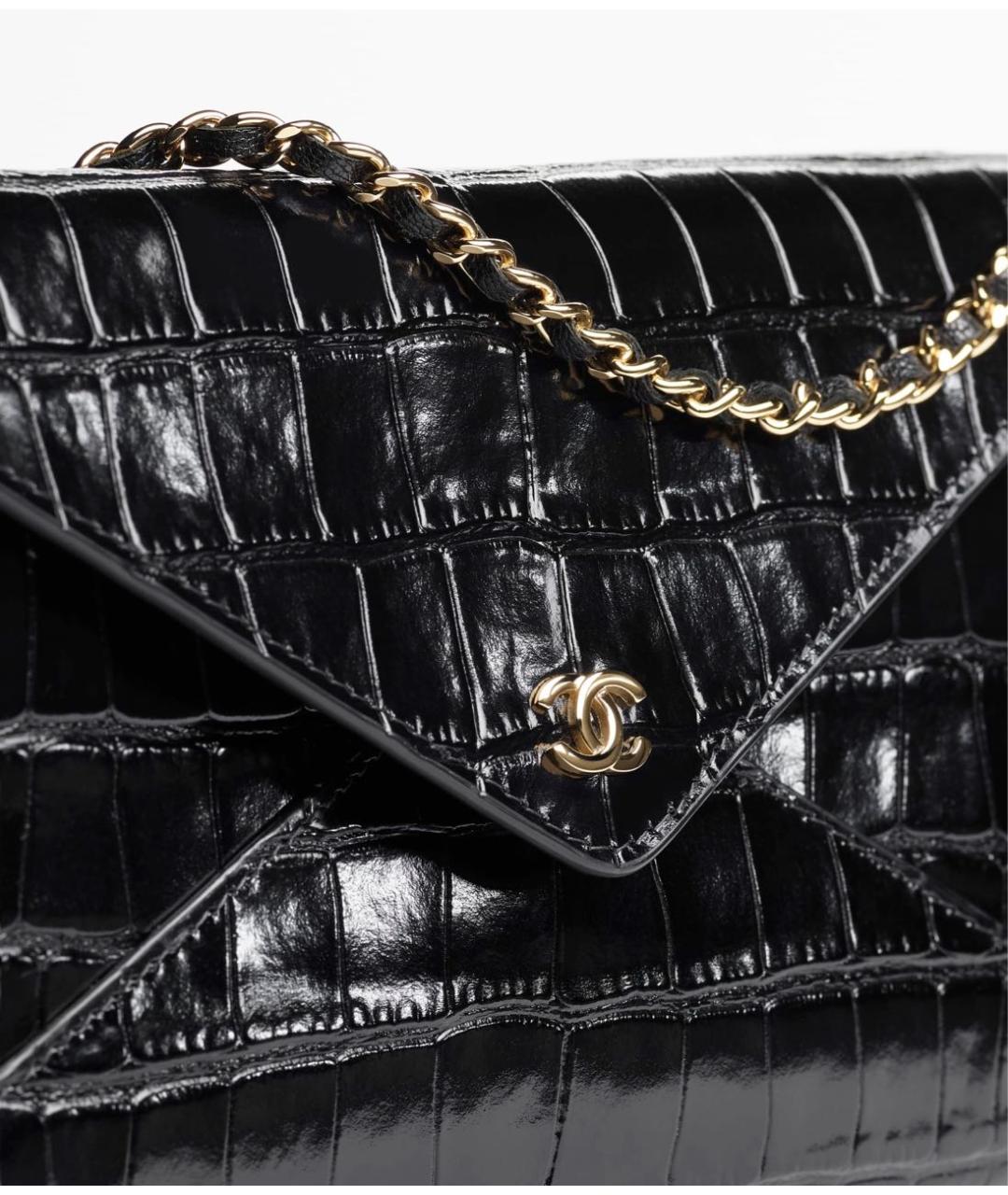 CHANEL Черная кожаная сумка через плечо, фото 4