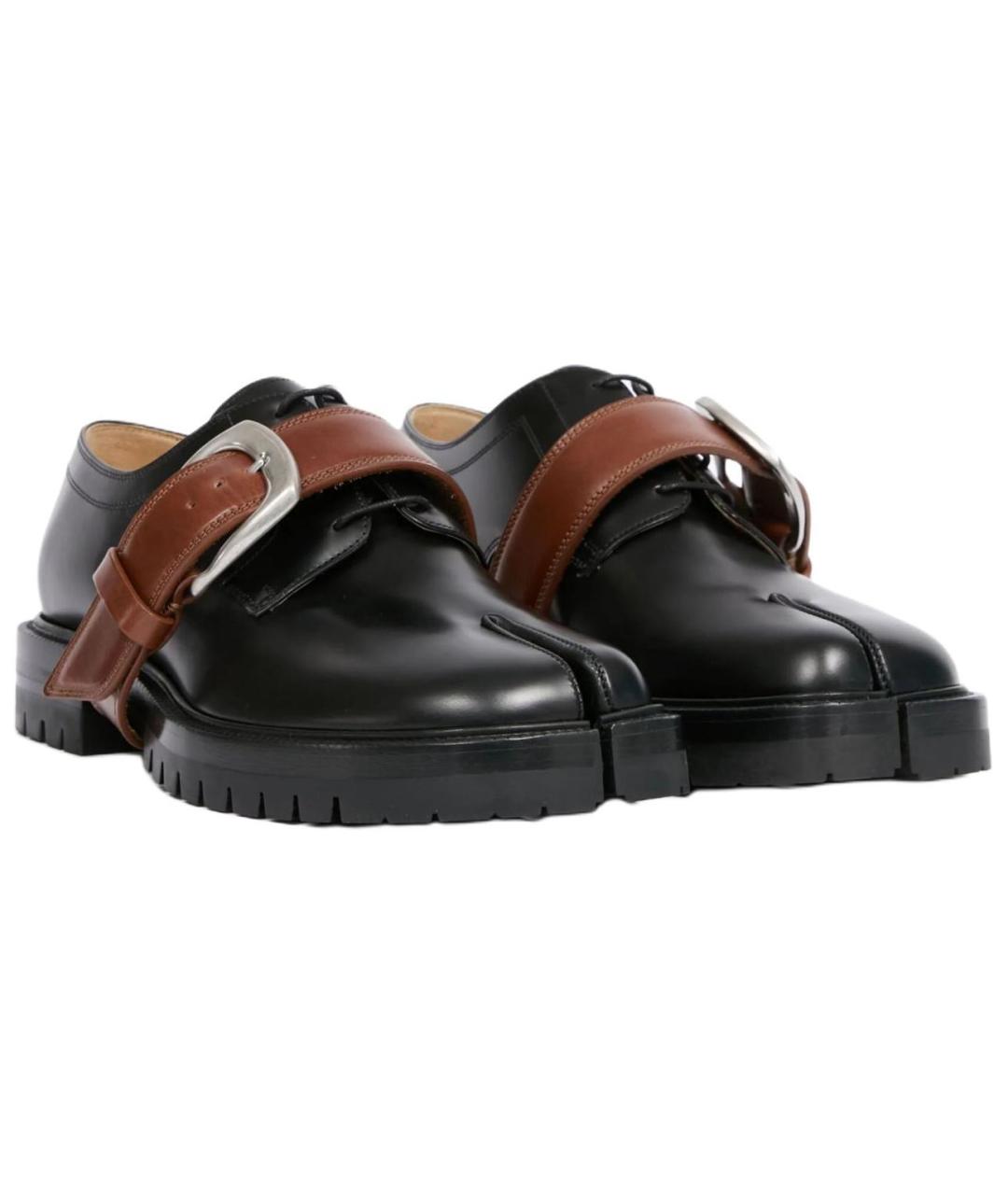MAISON MARGIELA Черные кожаные лоферы, фото 4