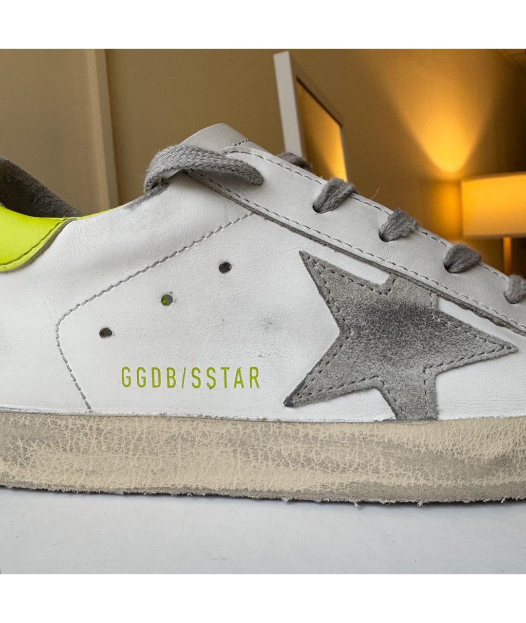 GOLDEN GOOSE Белые кожаные кеды, фото 6