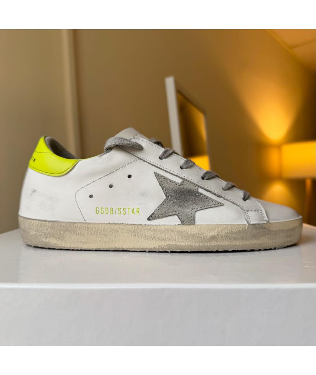 GOLDEN GOOSE Белые кожаные кеды, фото 9