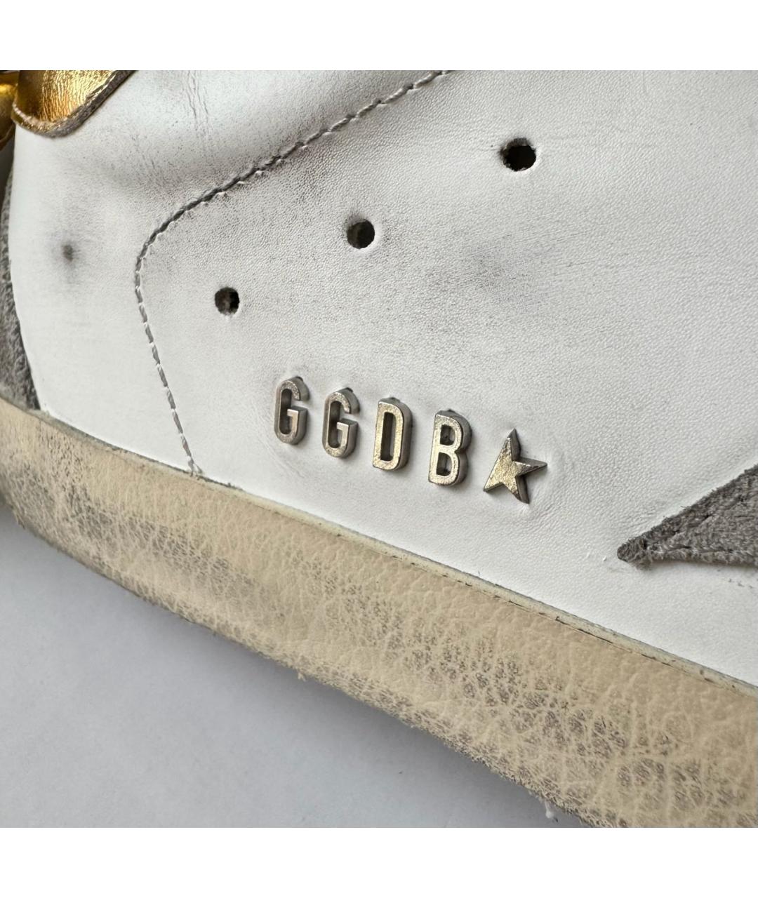 GOLDEN GOOSE Белые кожаные кеды, фото 6