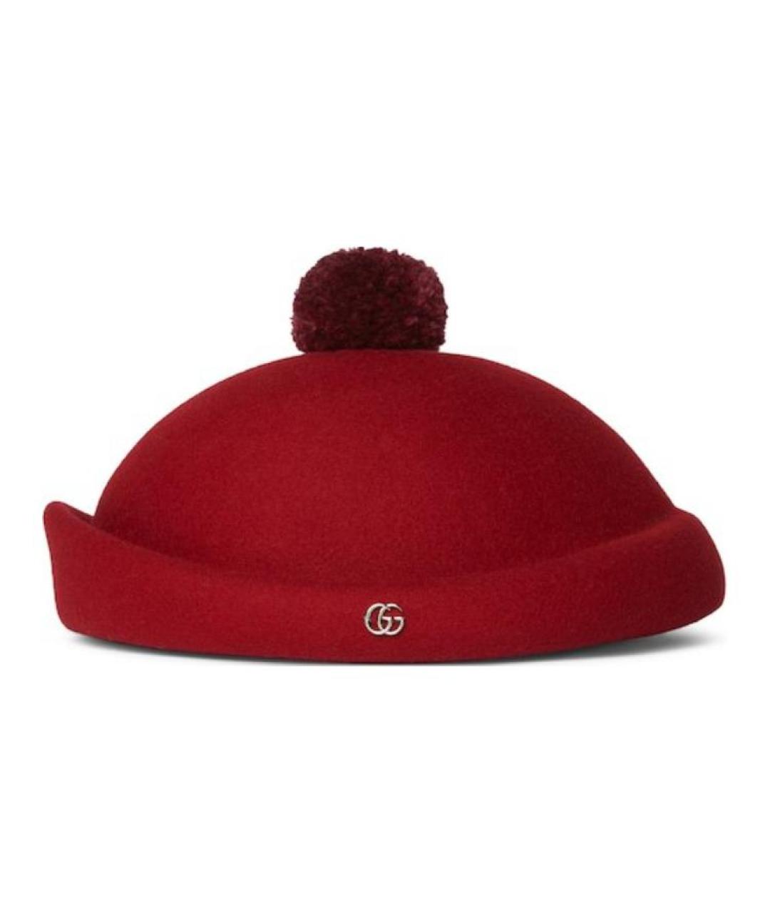 GUCCI Красная шерстяная шапка, фото 2