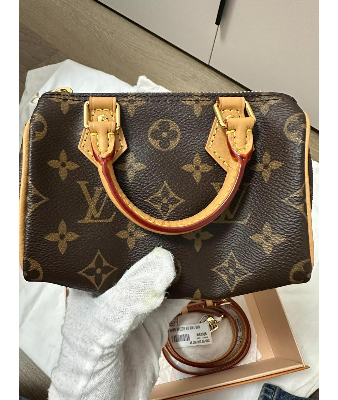 LOUIS VUITTON Коричневая сумка через плечо, фото 6