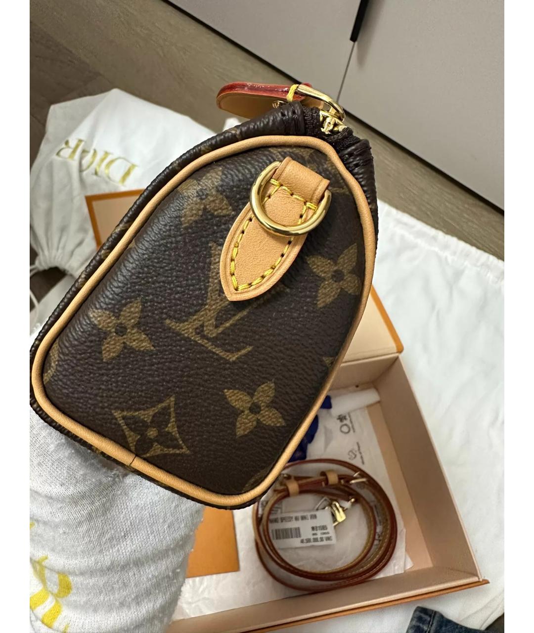 LOUIS VUITTON Коричневая сумка через плечо, фото 2