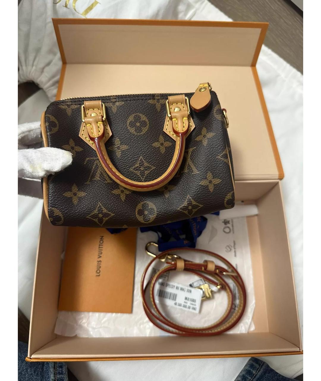 LOUIS VUITTON Коричневая сумка через плечо, фото 7