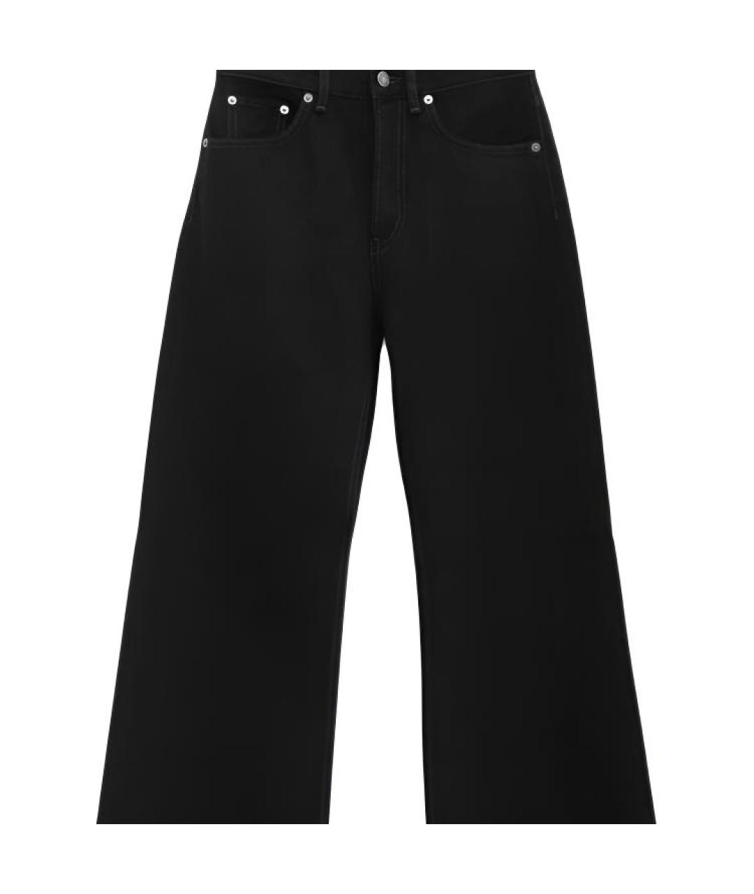 ACNE STUDIOS Черные хлопковые прямые джинсы, фото 4