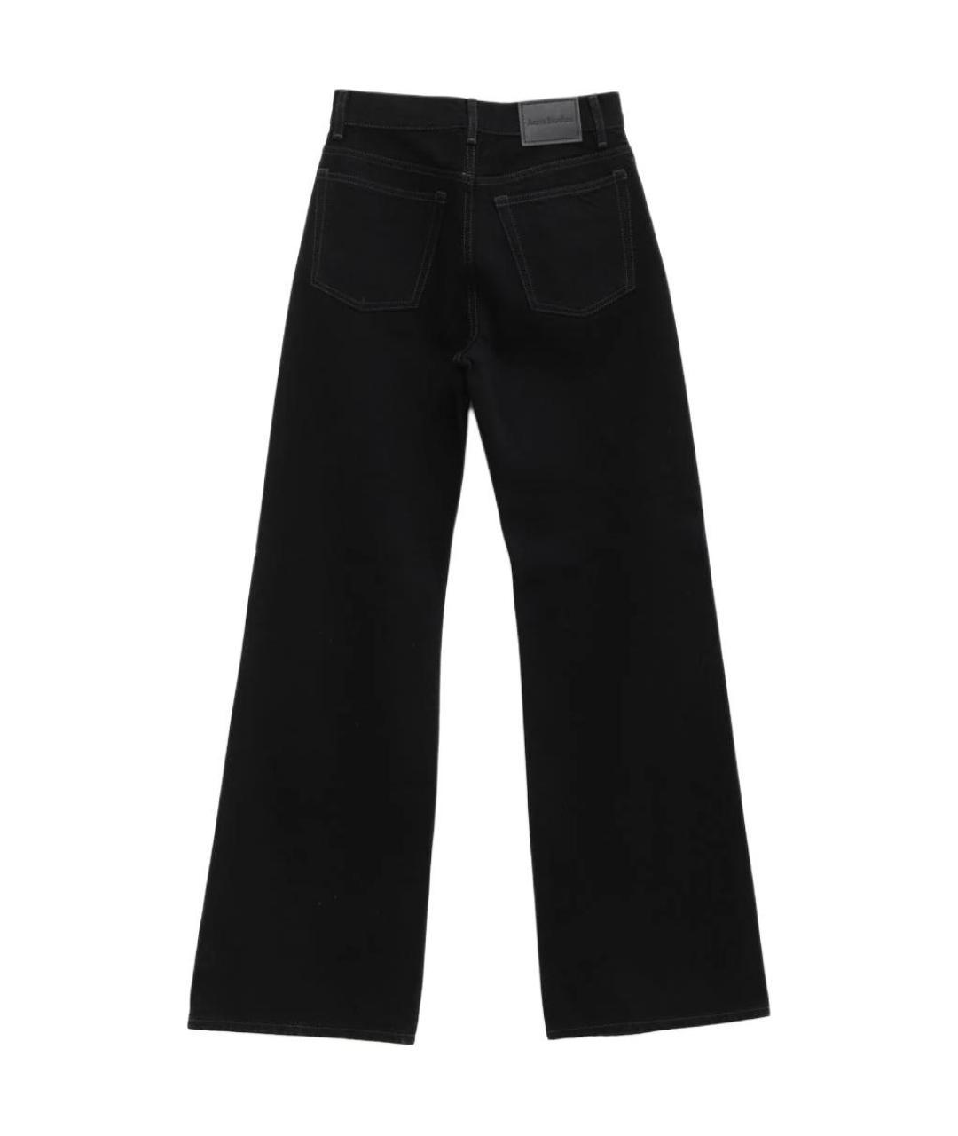 ACNE STUDIOS Черные хлопковые прямые джинсы, фото 2