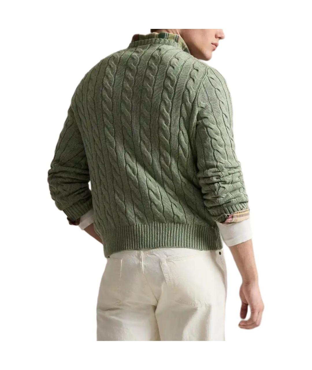POLO RALPH LAUREN Зеленый джемпер / свитер, фото 4