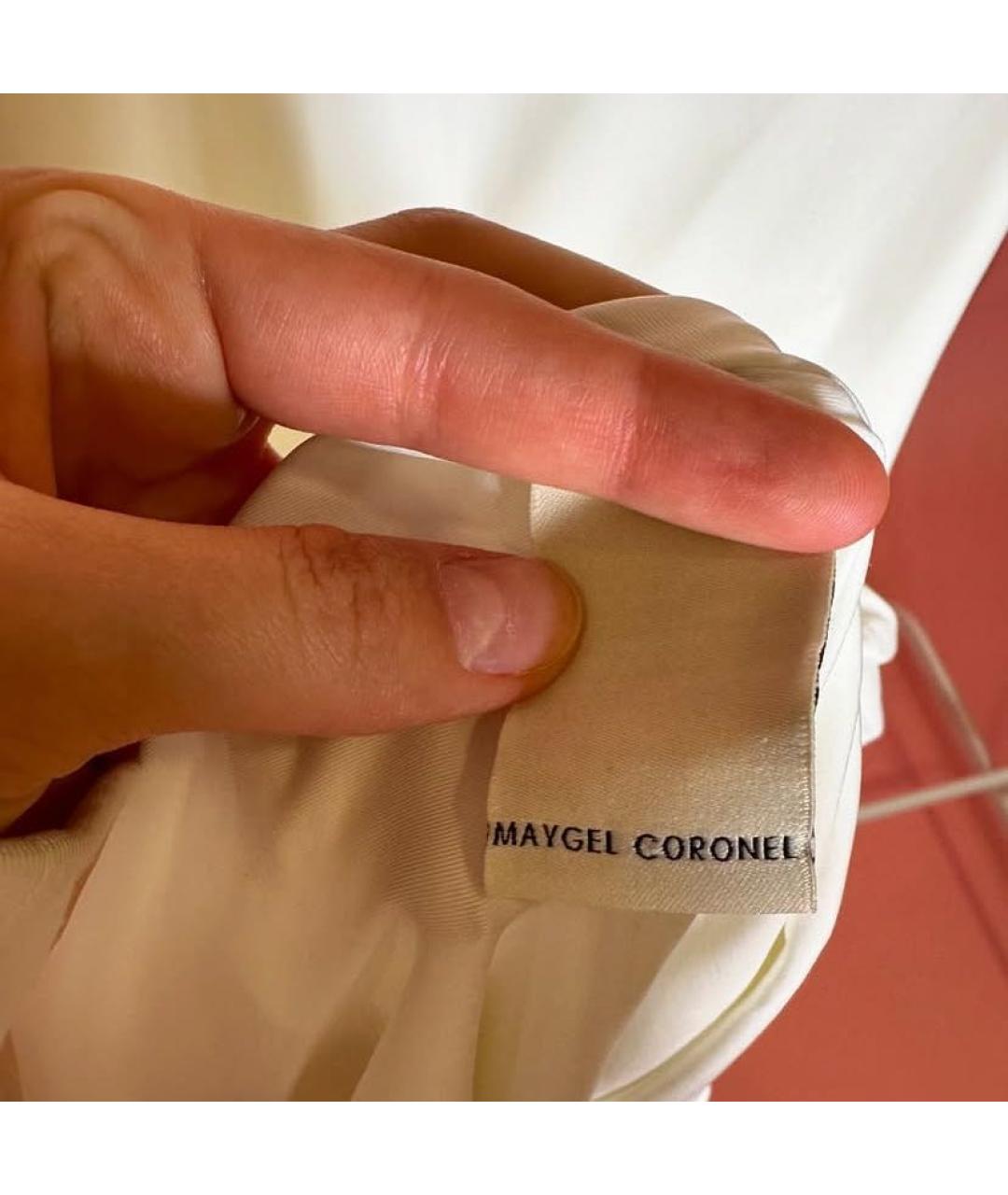 MAYGEL CORONEL Белое платье, фото 4