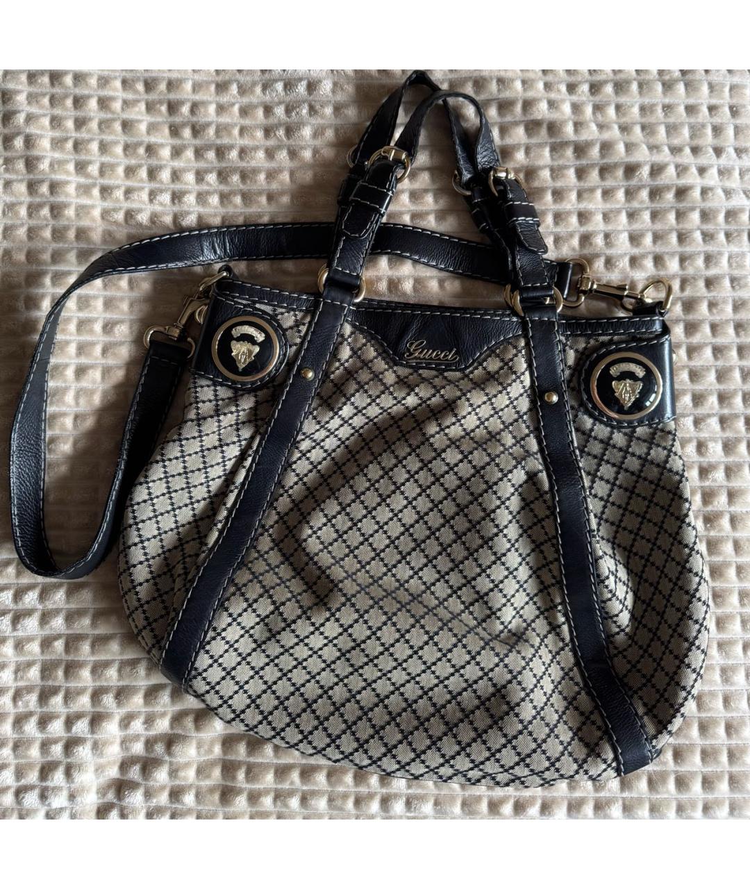 GUCCI Черная сумка тоут, фото 2