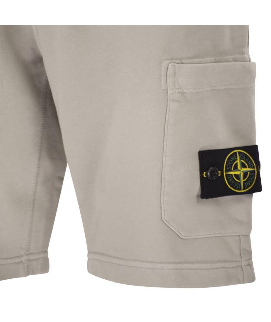 STONE ISLAND Серые шорты, фото 4