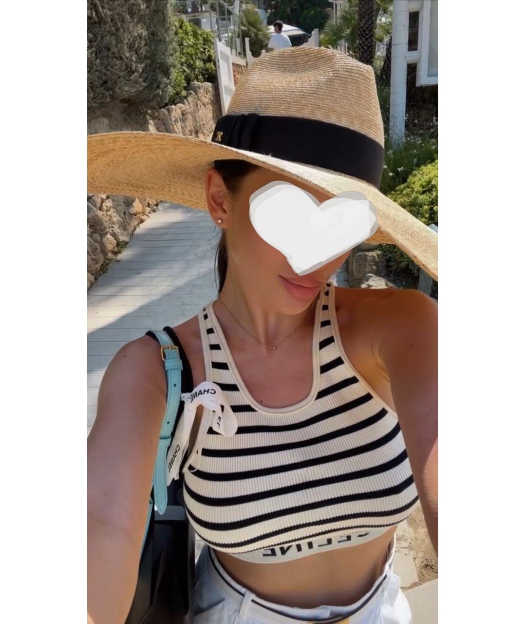 CELINE Бежевая соломенная шляпа, фото 6