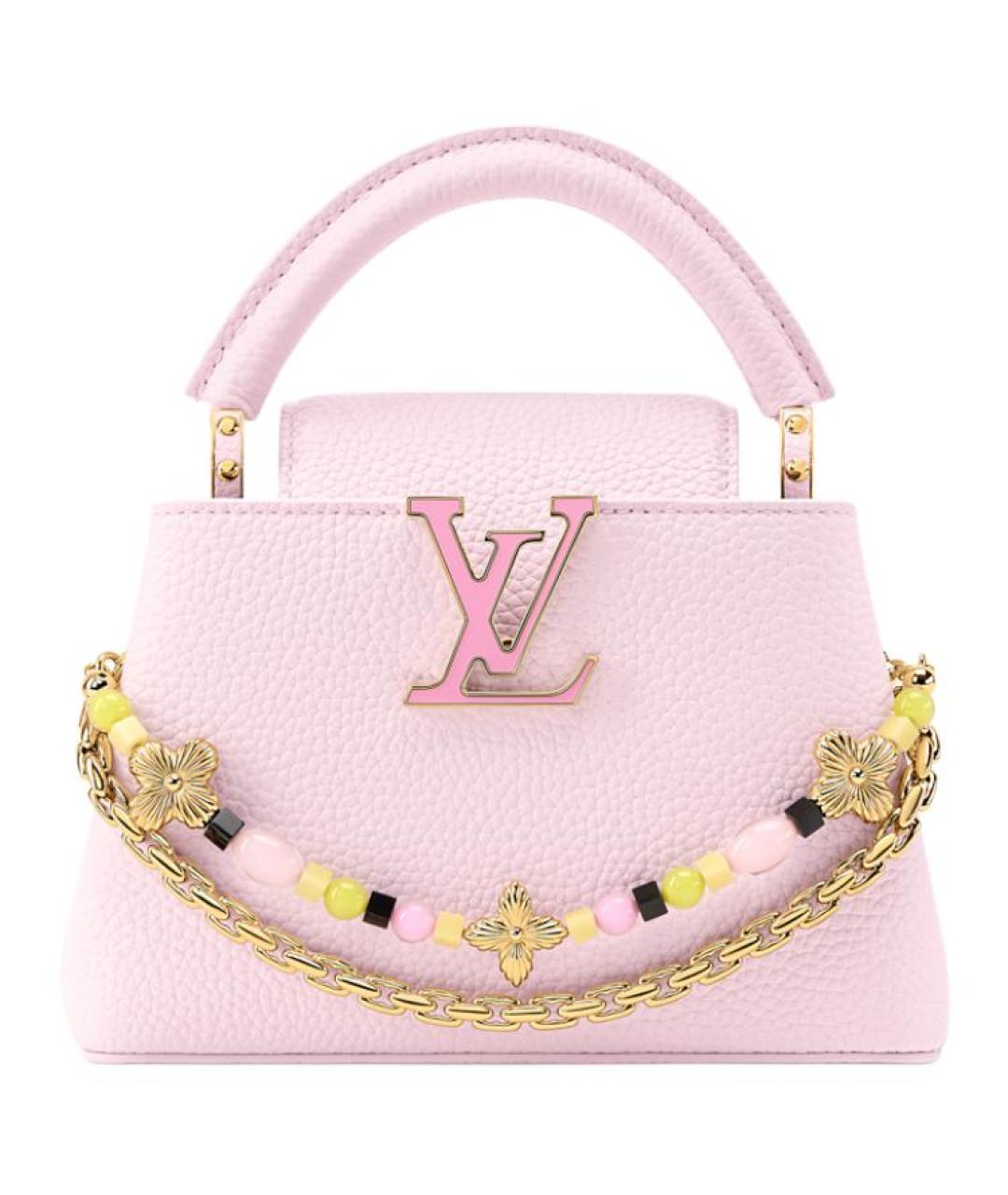 LOUIS VUITTON Розовая кожаная сумка через плечо, фото 1