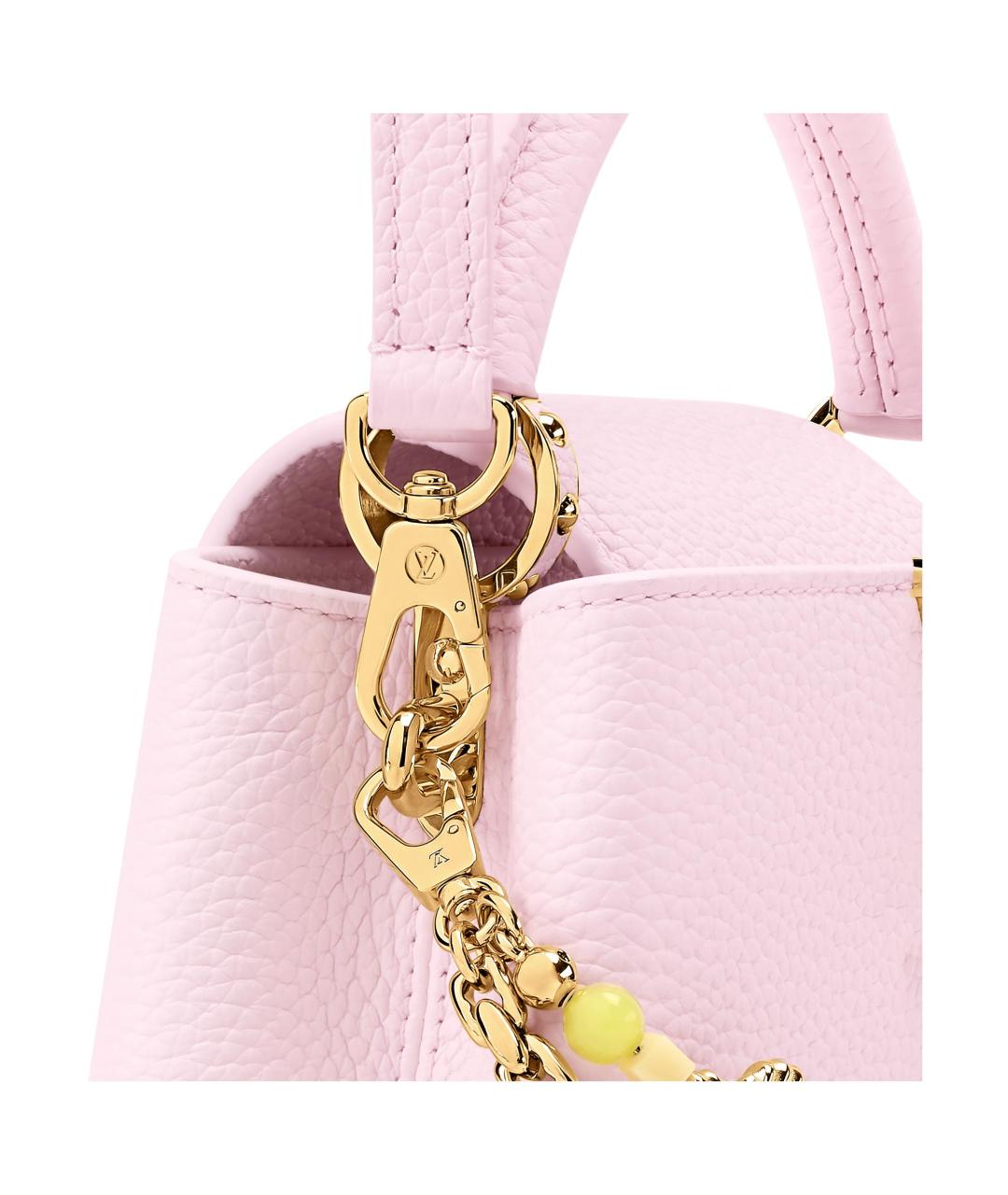LOUIS VUITTON Розовая кожаная сумка через плечо, фото 5