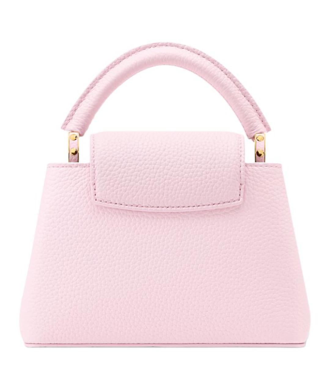LOUIS VUITTON Розовая кожаная сумка через плечо, фото 3