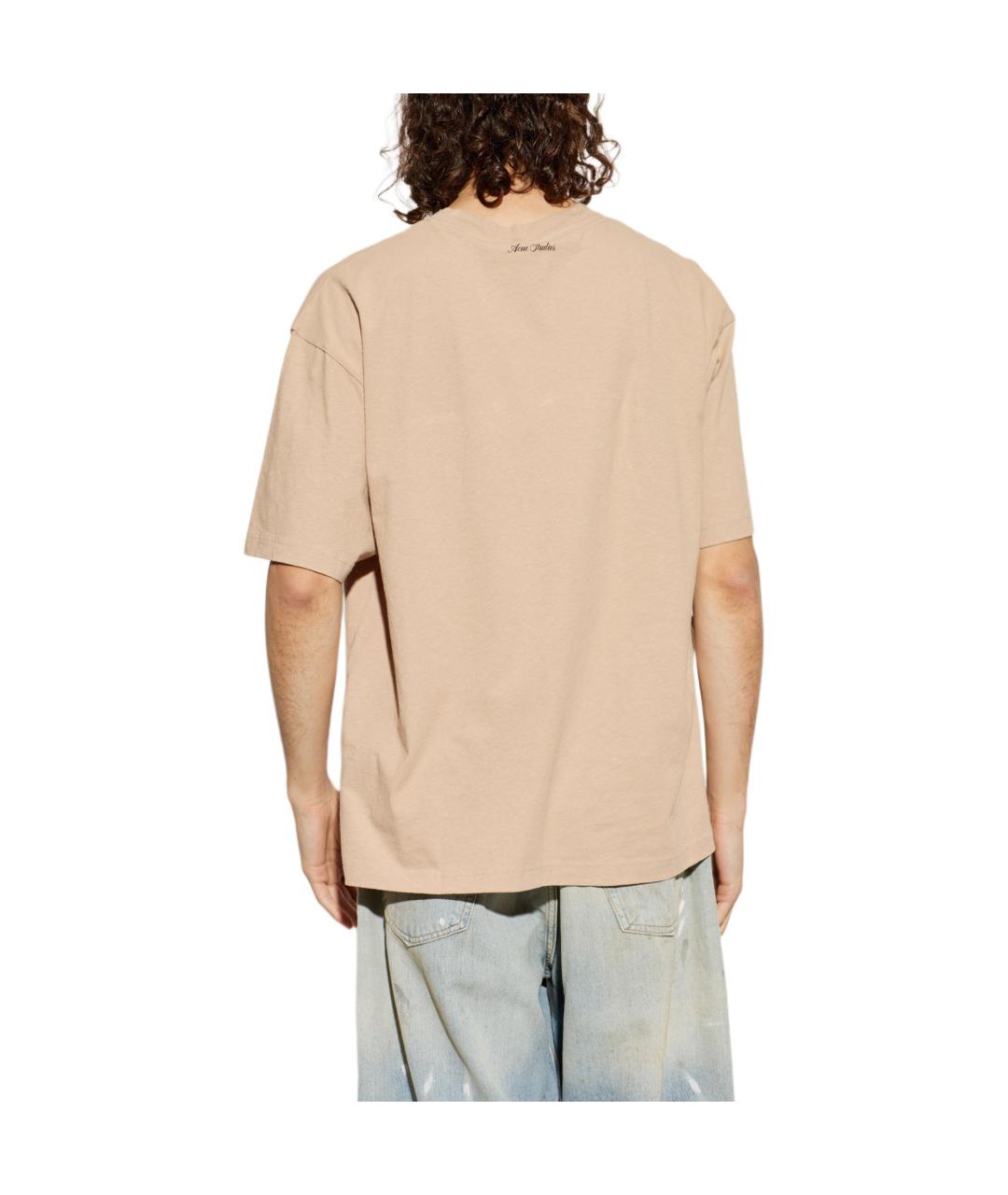 ACNE STUDIOS Бежевая футболка, фото 4