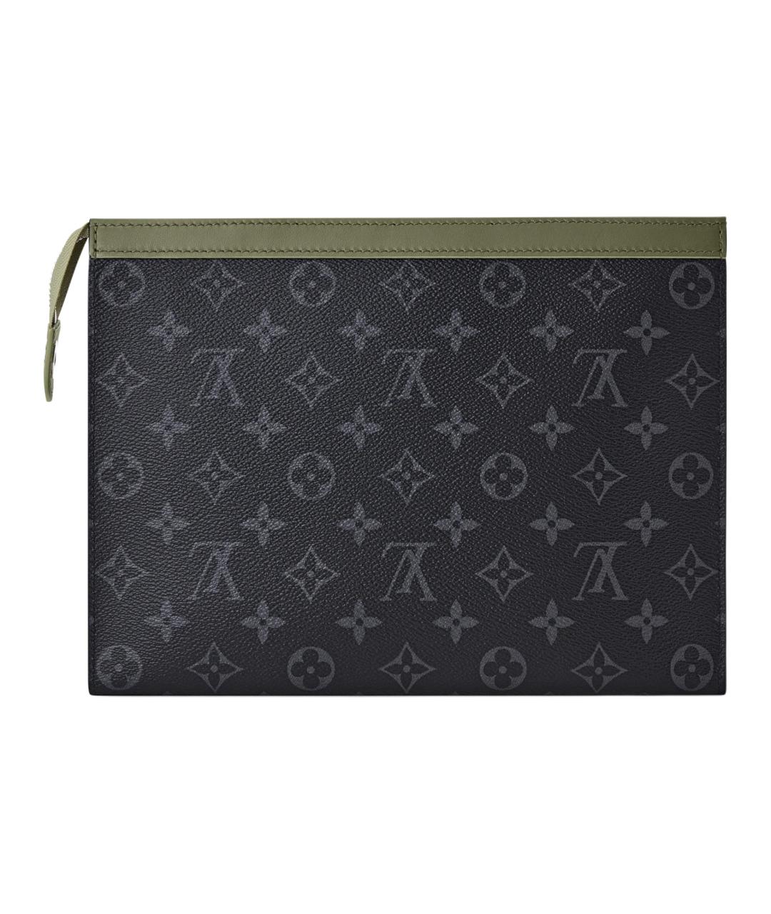 LOUIS VUITTON Хаки канва барсетка, фото 2