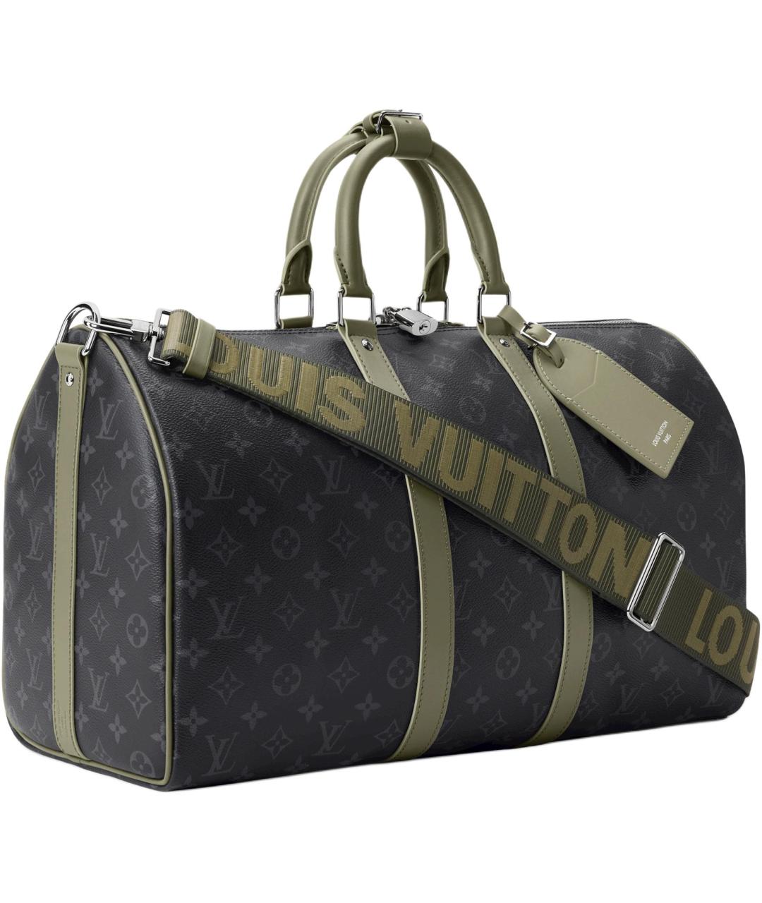 LOUIS VUITTON Черная дорожная/спортивная сумка, фото 2