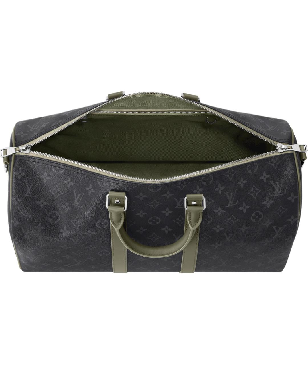 LOUIS VUITTON Черная дорожная/спортивная сумка, фото 4