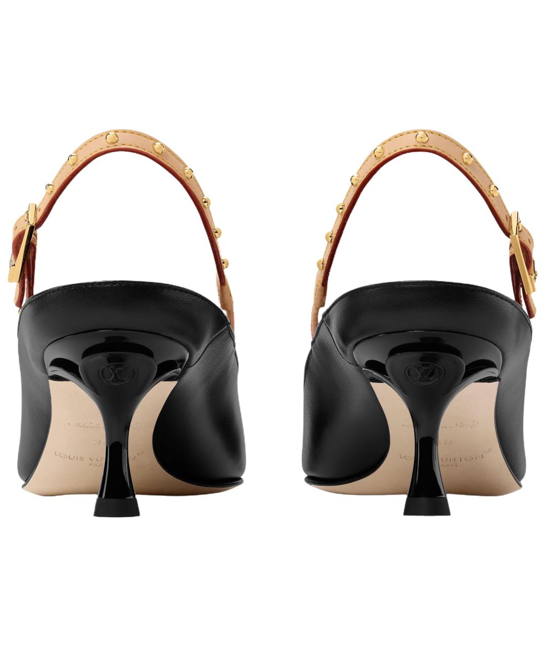 LOUIS VUITTON Черные кожаные туфли, фото 5