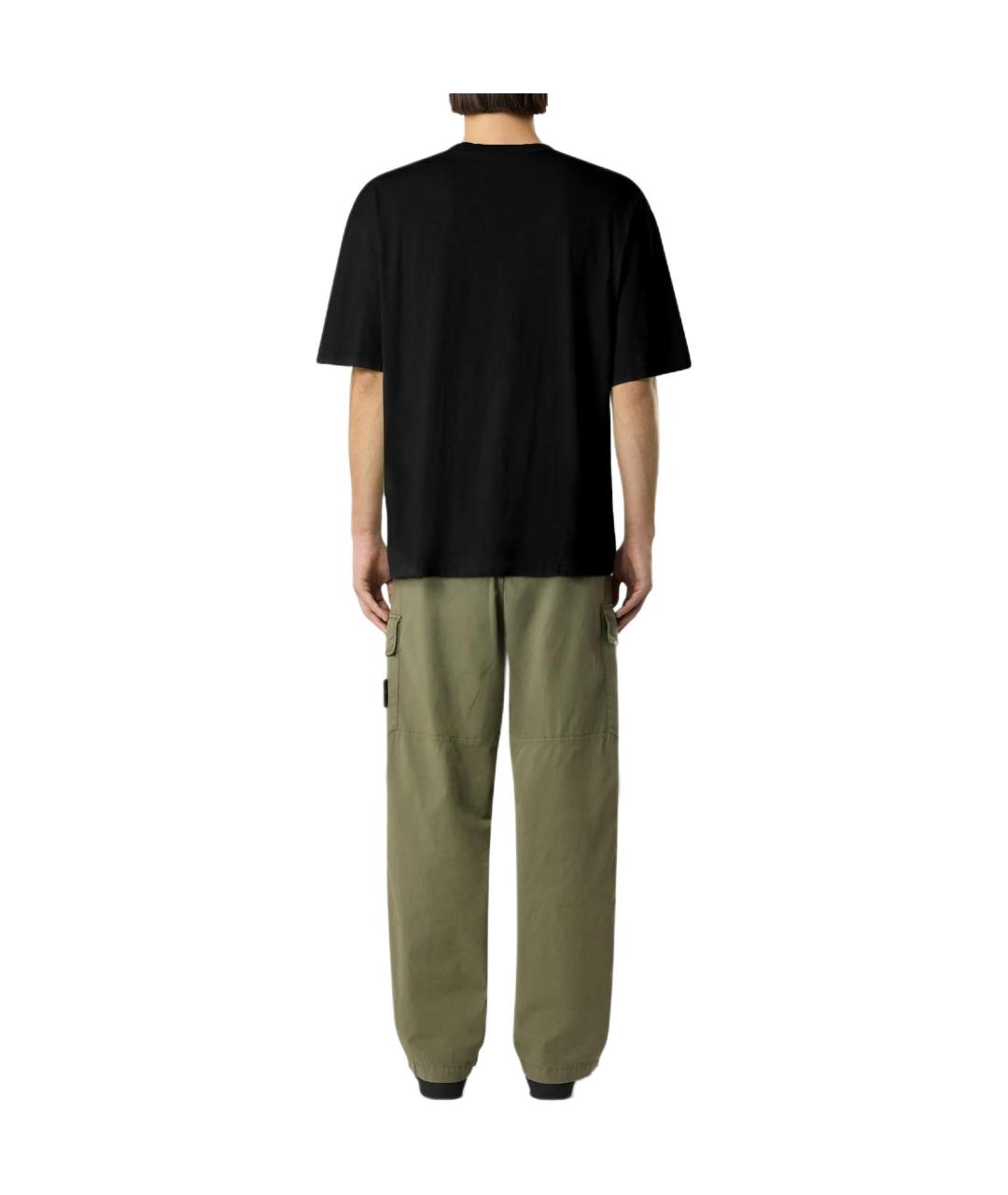 STONE ISLAND Черная футболка, фото 3