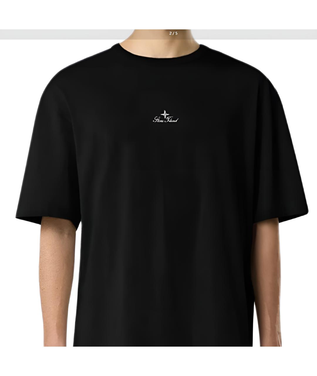 STONE ISLAND Черная футболка, фото 4