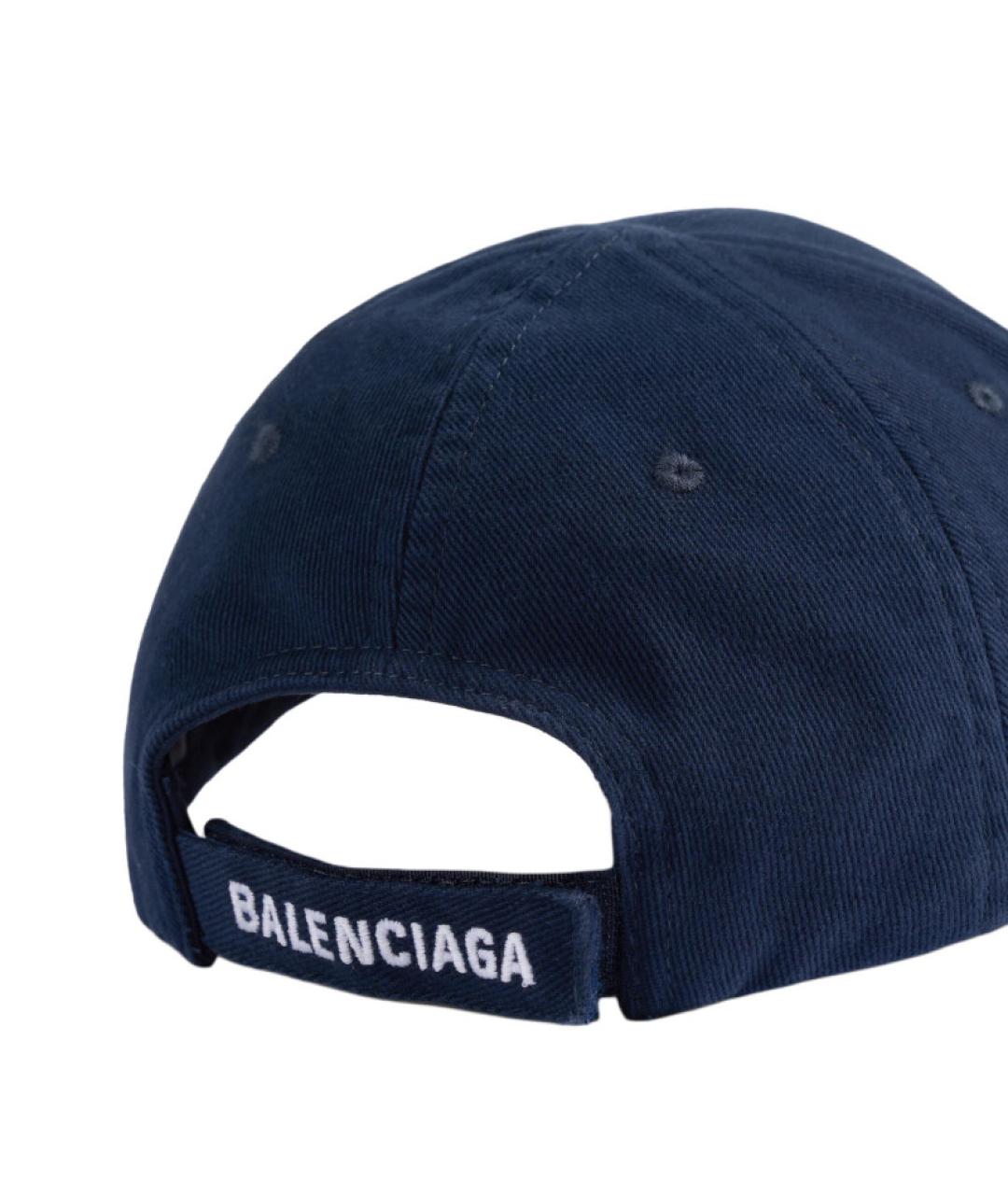 BALENCIAGA Синяя кепка/бейсболка, фото 3