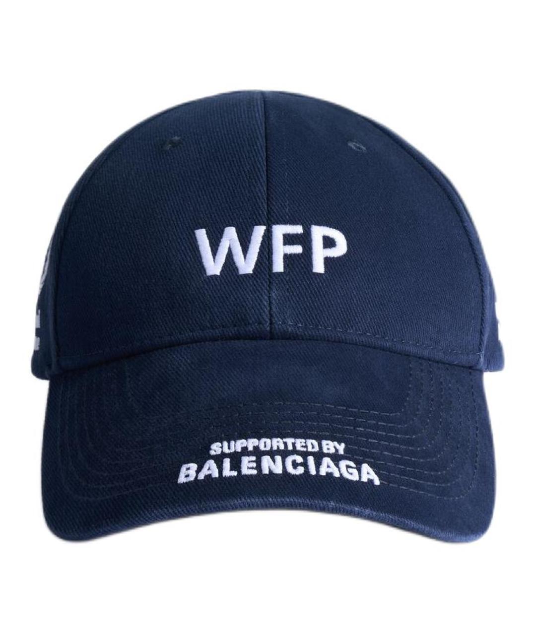 BALENCIAGA Синяя кепка/бейсболка, фото 1
