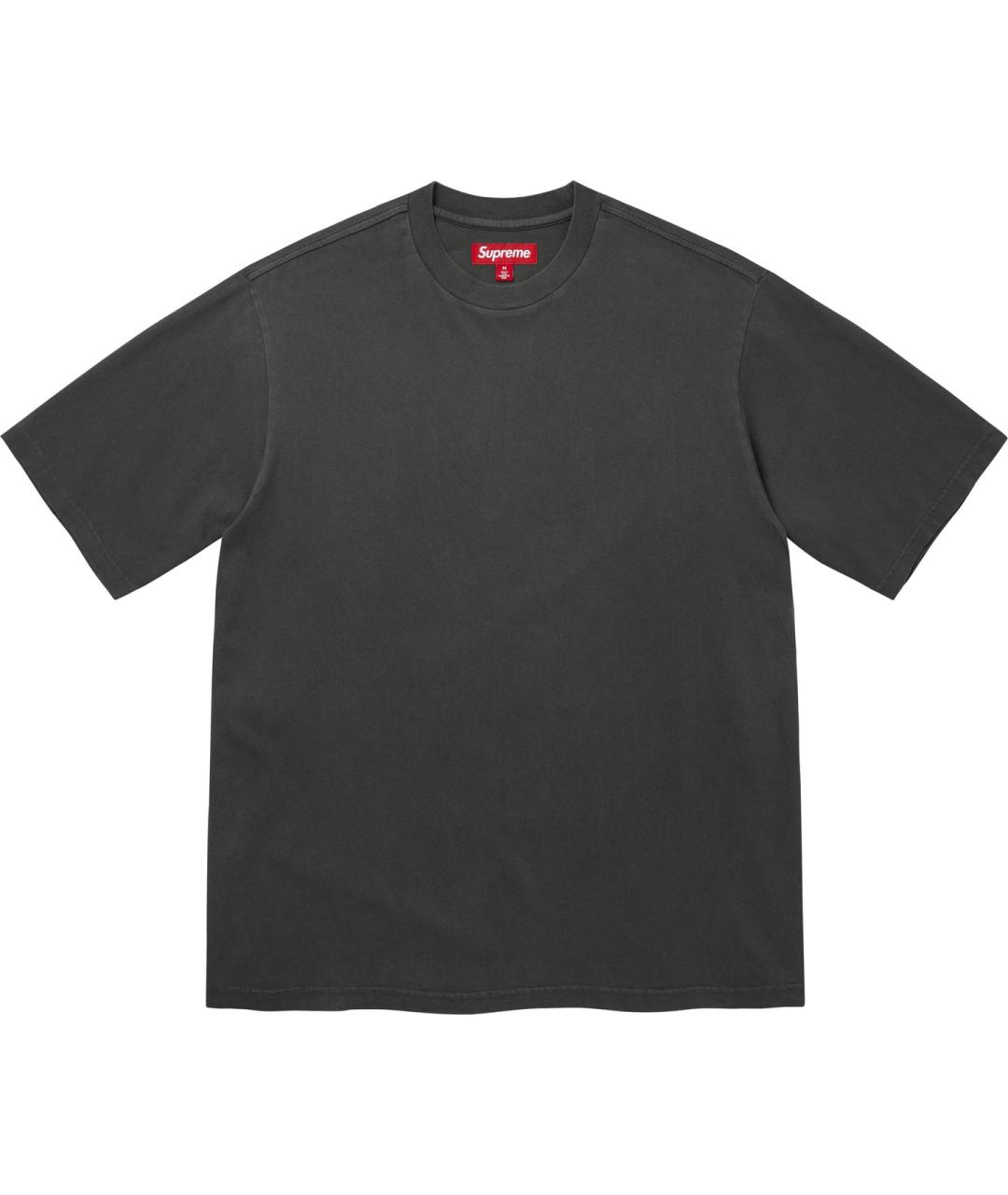 SUPREME Черная футболка, фото 1